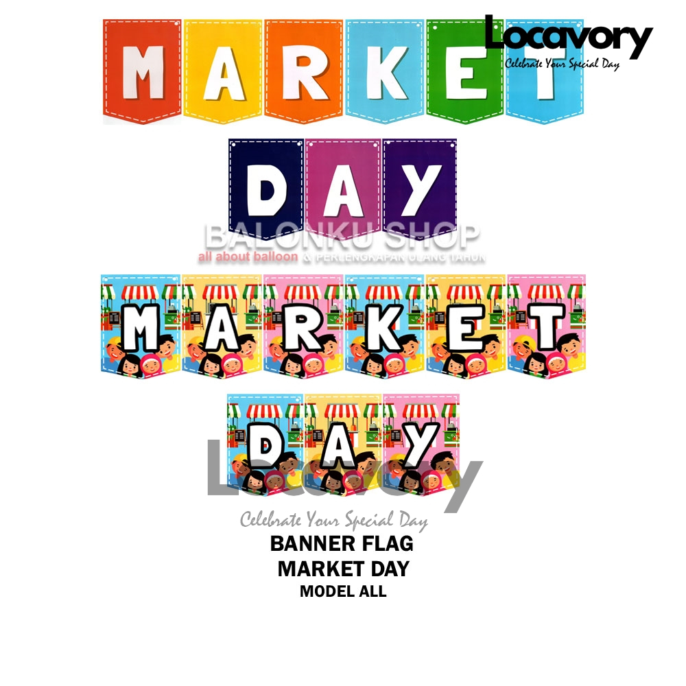 LC Banner Market Day / Banner Flag Market Day / Banner Marketday