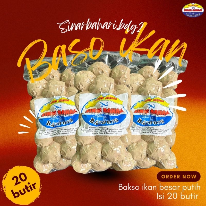 

bakso ikan sinarbahari | besar putih | isi 20 butir