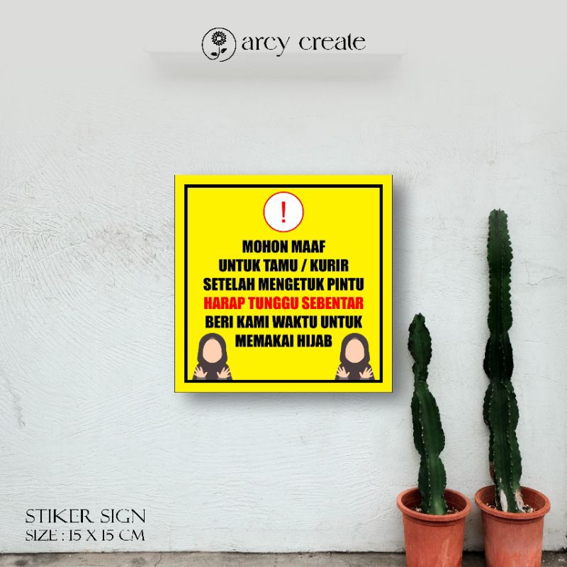 

Stiker Tamu atau kurir harap tunggu sebentar