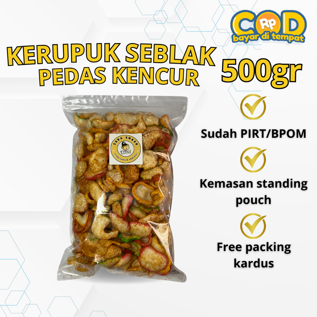 

Kerupuk Seblak Kencur 250gr | Kerupuk Seblak 500gr | Aneka Snack Murah Grosir