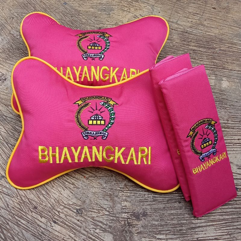 Set Bantal Headrest Bhayangkari