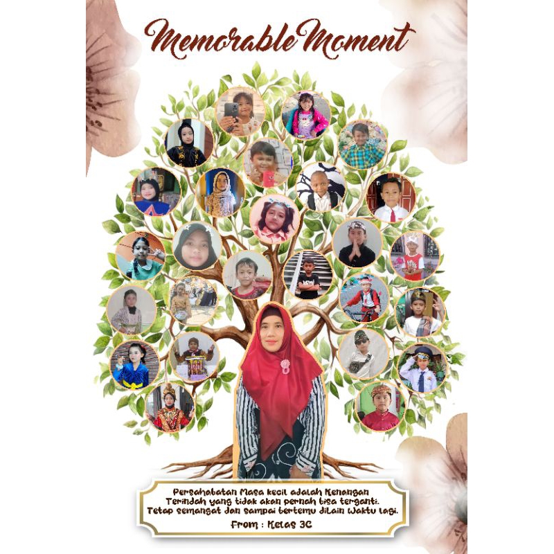 KADO UNIK Foto Frame Pohon 3D Lampu/kado perpisahan/anniversary/foto GIFT BOX