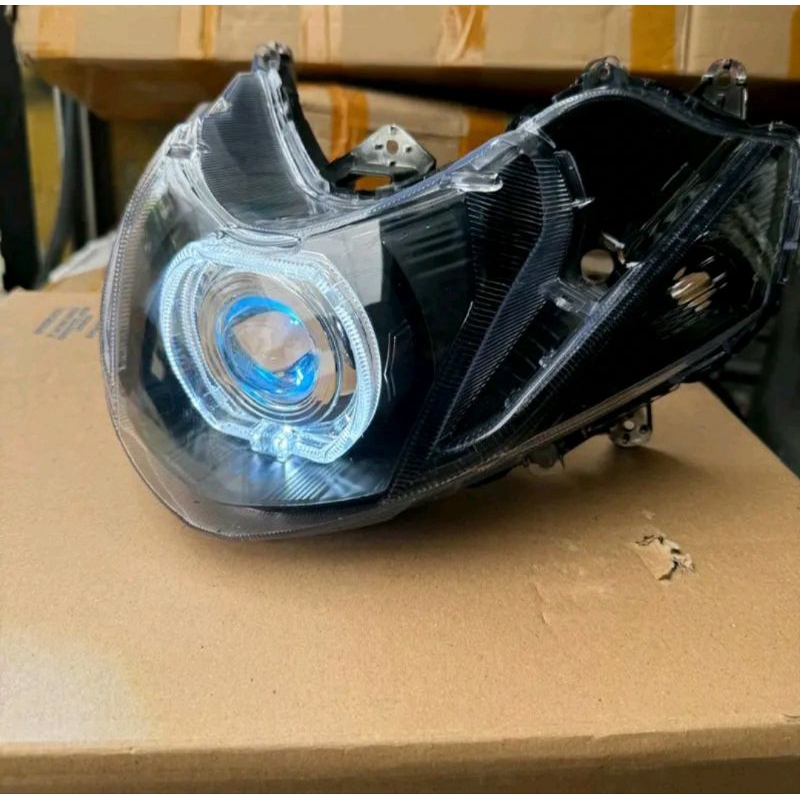 Reflektor Lampu Depan Mio M3 Mio 125 Projie Biled 4,5 Inci Fullset