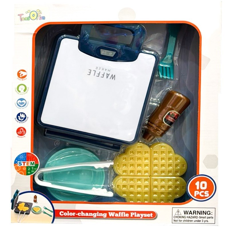 Tons O Fun Color Changing Waffle Playset Alat Masak Mainan