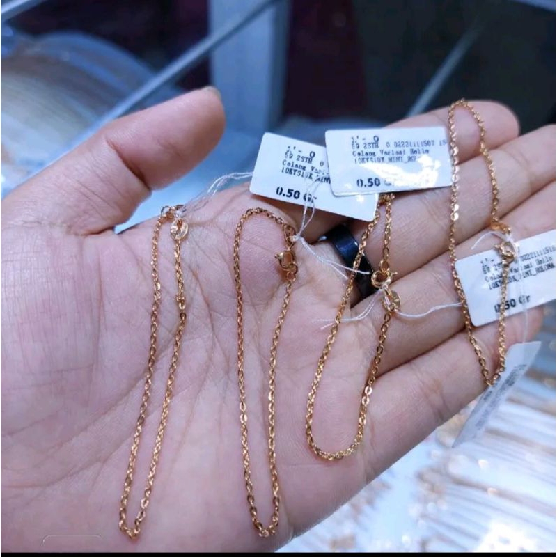 Gelang Rantai Mini Rolona Kadar 10 Karat