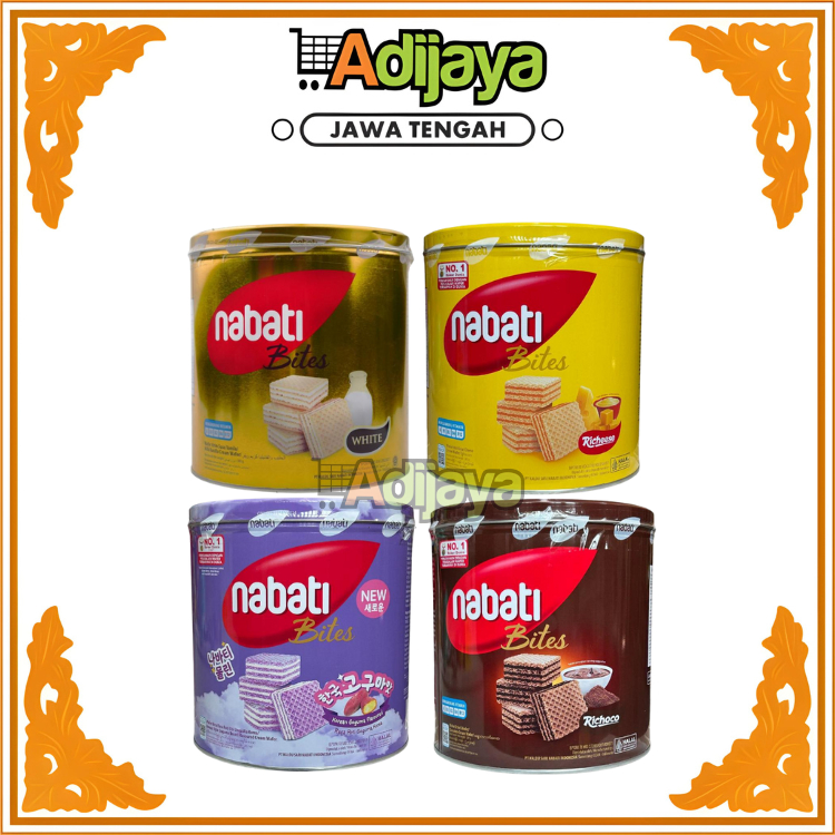 

Nabati Bites Wafer kaleng 240g | Keju | Cokelat | Korean Goguma | Milk Vanila Cream