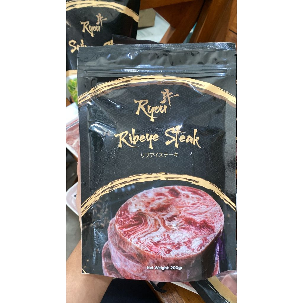 

Ryou Meltique Premium Pouch Rib Eye / Striploin / Tenderloin / Saikoro Beef Steak