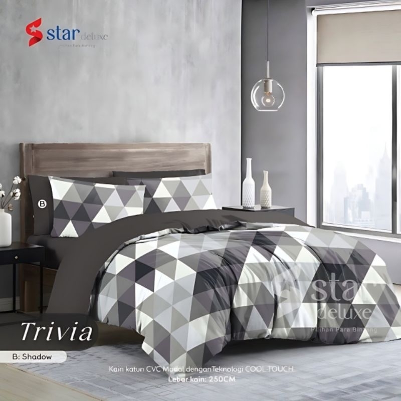 Sprei Katun Star motif Trivia