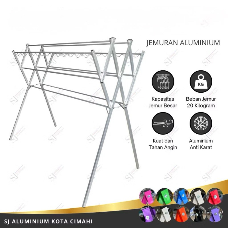 Jemuran Baju Alumunium
