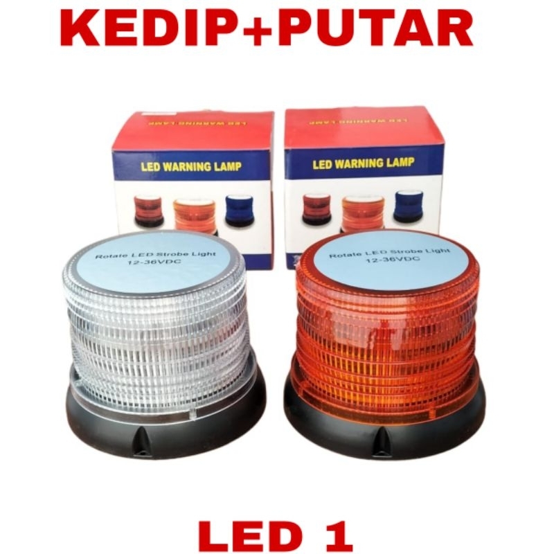 Lampu Rotary Ratari Blizt 2 Mode Kedip Putar Truck Truk 12-24 Volt