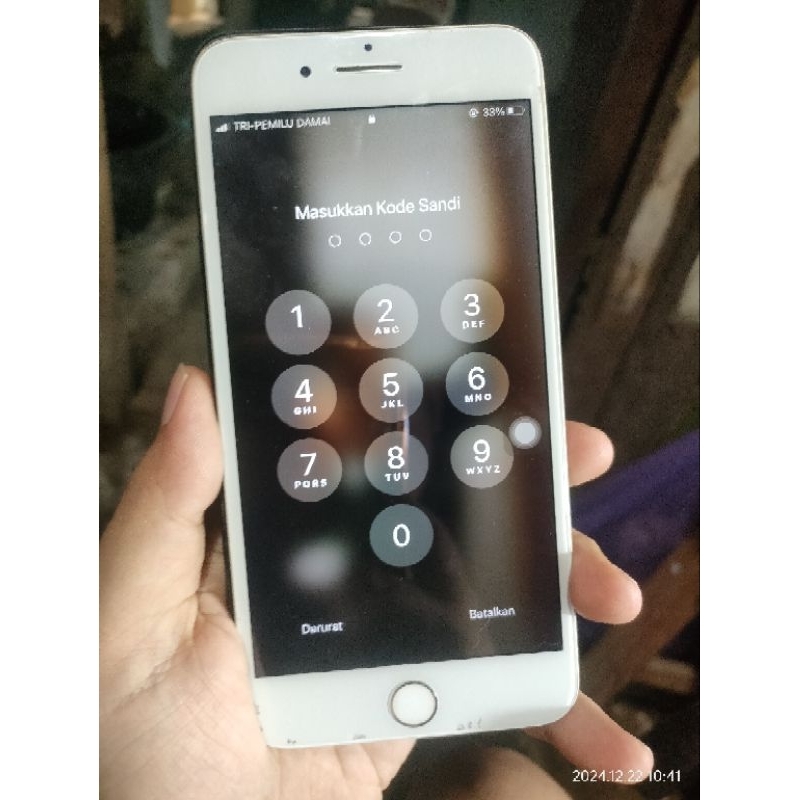 mesin iPhone 7 plus 128gb passcode sinyal on