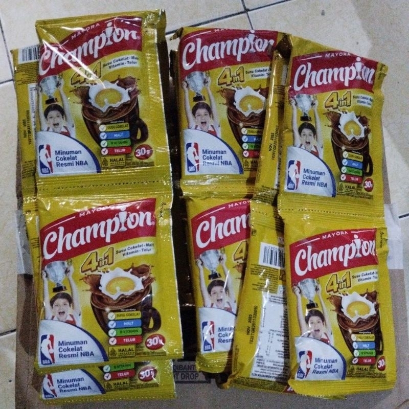 

Energen champion renceng isi 10 pcs exp jan 2026minuman cokelat