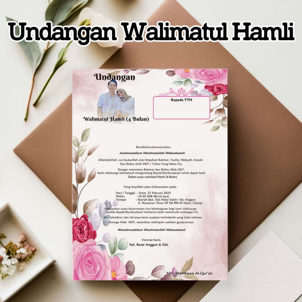 undangan walimatul hamli undangan tasyakuran kehamilan walimatul ursy undangan 4 bulan 7 bulanan tas