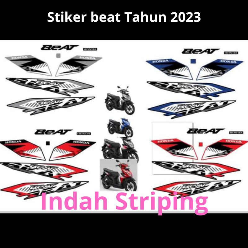 STRIPING STIKER LIS MOTOR HONDA BEAT TAHUN 2023