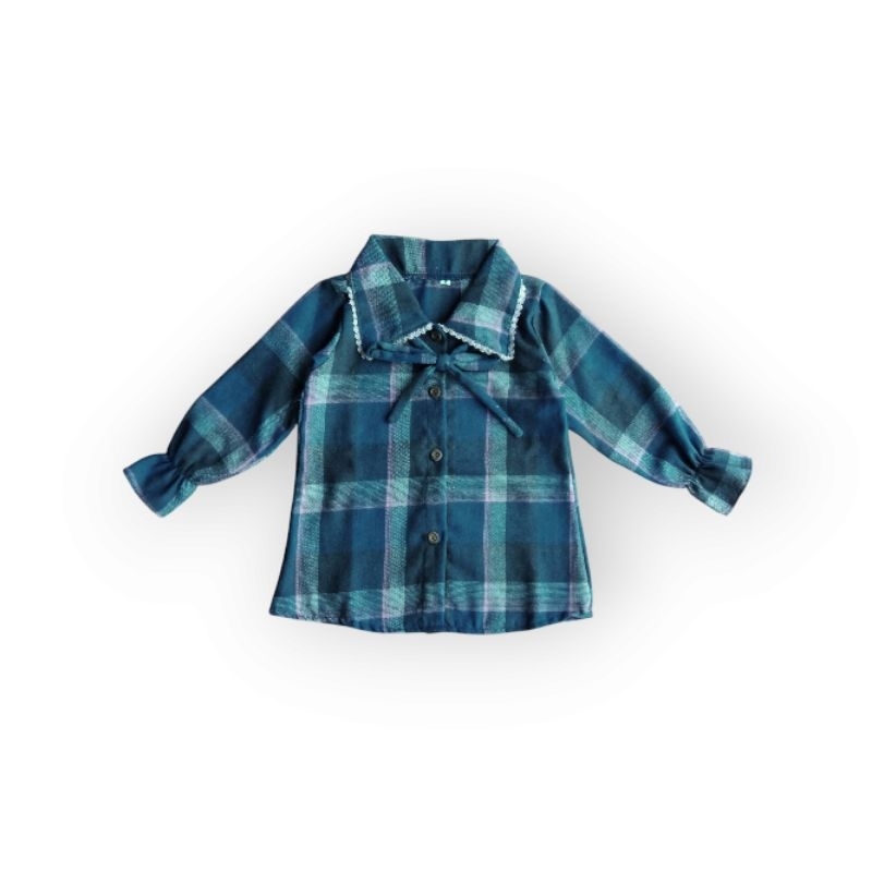 kemeja flanel anak/atasan anak flanel perempuan/kemeja anak