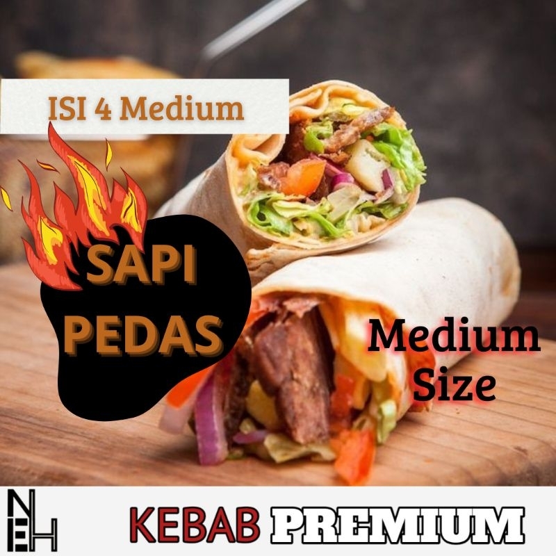 

(PREMIUM) Kebab Sapi Pedas | 4Pcs | Frozen Food Snack | Cemilan Nikmat