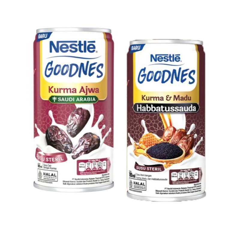 

(instant saja) Nestle Goodnes Susu UHT Kurma ajwa habbatussauda