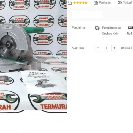 

MITRE SAW NRT PRO 7" MS 7185 HD MESIN POTONG ALUMINIUM MITER SAW MKS