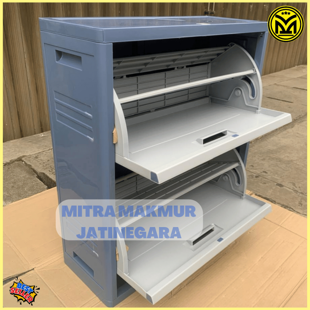 LION STAR - LEMARI PLASTIK SEPATU OPTIMA SHOES CABINET A-80 RAK SEPATU TERTUTUP LION STAR LEMARI SEP