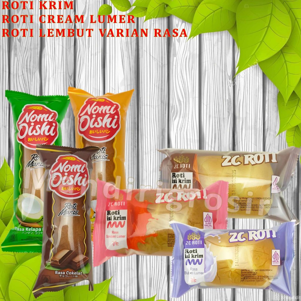 

Roti Cream Lembut * Roti Isi Krim * Roti Krim Isi Varian Rasa * 1pcs