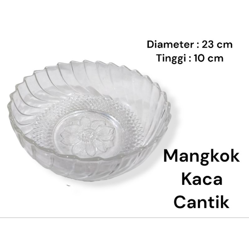 Mangkok Saji Kaca Kedaung | Mangkok Kristal | Mangkok Salad | Mangkok Es Buah | Mangkok Sayur Sup | 