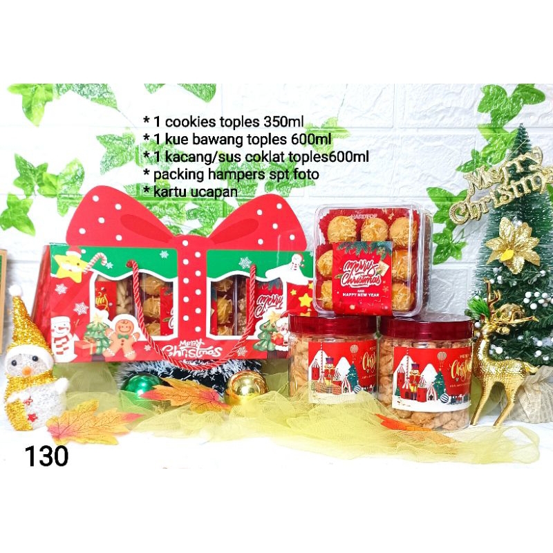 

Hampers Christmas / Natal Tahun Baru / parcel snack / kue kering / hadiah / kado / bingkisan