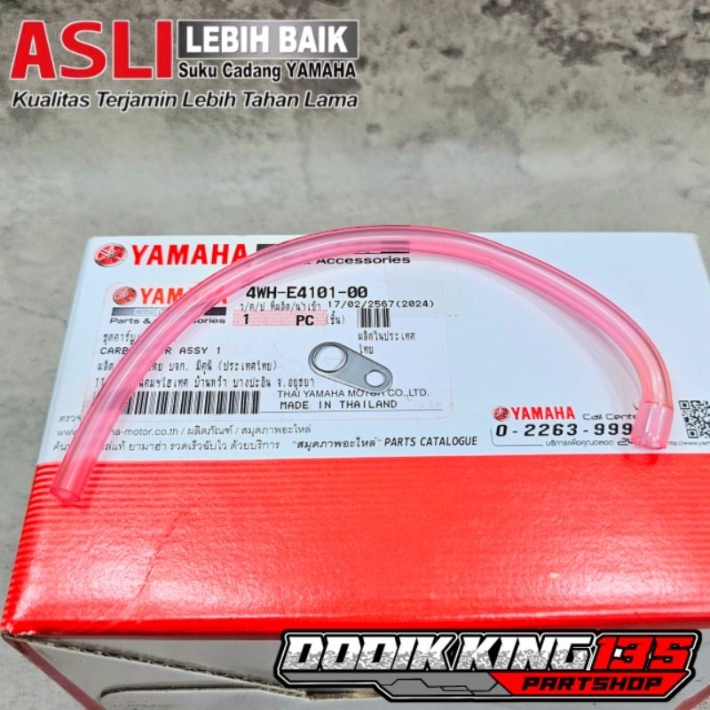 KLEM + SELANG HAWA KARBU KARBURATOR F1ZR FIZR ORIGINAL YAMAHA GENUINE PART