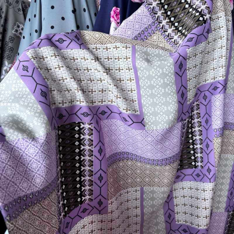 kain Wolfis premium - kain bahan Wolfis motif abstrak - kain bahan wolpeach motif - kain bahan motif