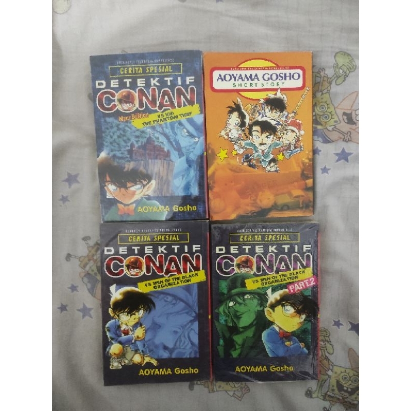 Set Komik Detektif Conan vs Men of The Black Organization part 1 part 2, vs Kid The Phantom Thief (4