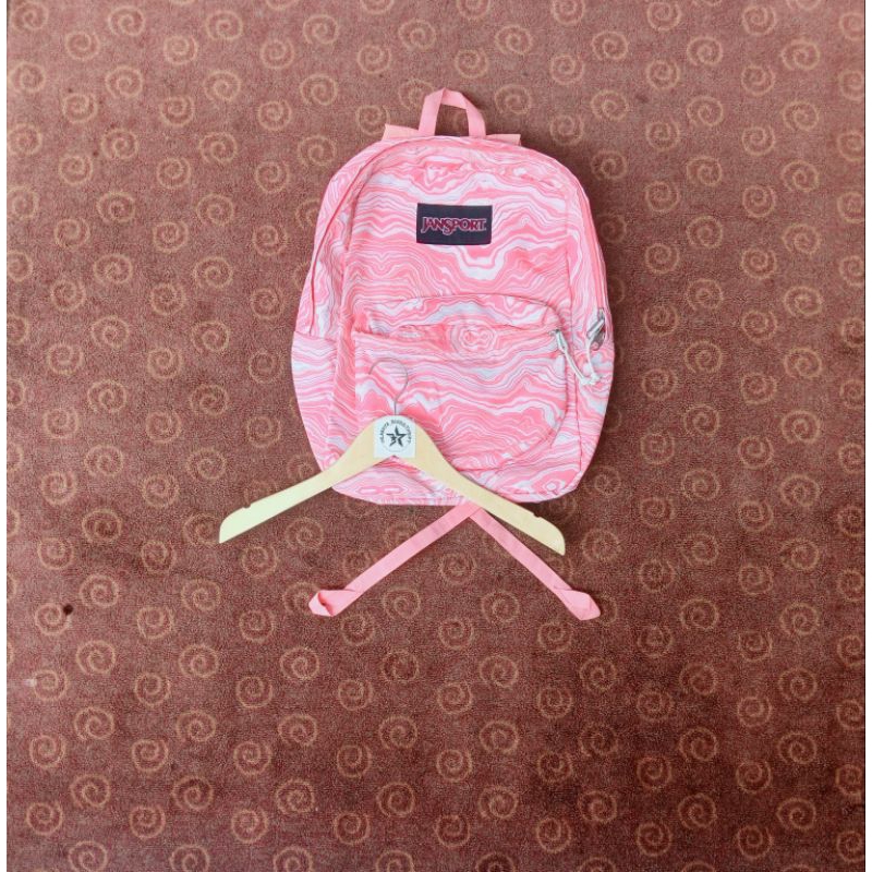 TAS JANSPORT ABSTRAK PINK