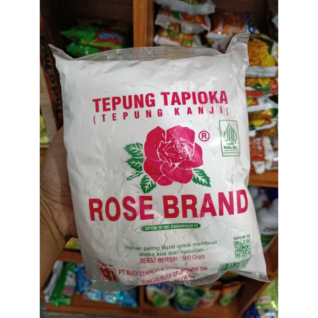 

Tepung ROSE BRAND Tapioka (Kanji)/Tepung Beras Putih Berat Bersih 500gram