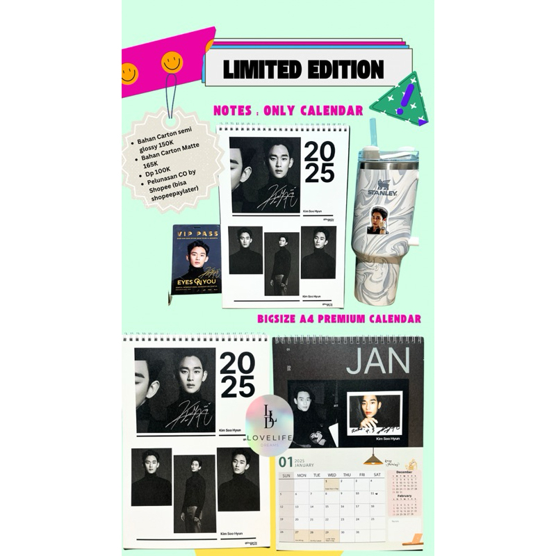 

Kalender 2025 Kim Soo Hyun Special Edition