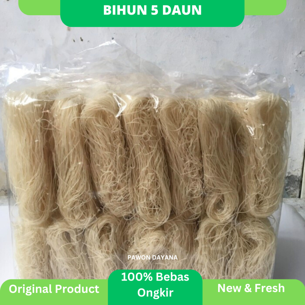 

Bihun Cap Lima Daun | Bihun Lima Daun 1kg | Bihun Beras