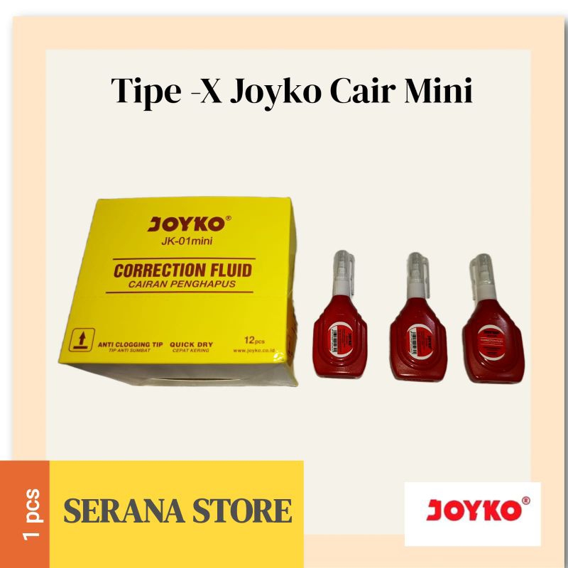 

TIPE-X JOYCO CAIR MINI (1 PCS)/JOYCO CORRECTION FLUID MINI