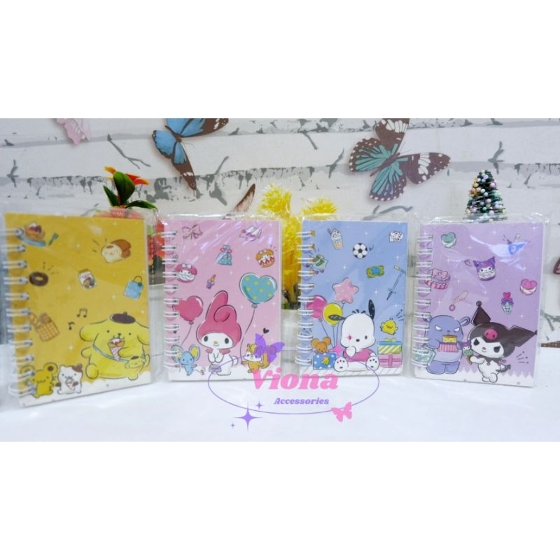 

Notebook Mini Sanrio/Buku Tulis Kecil/Buku Hello Kitty/Buku Kuromi