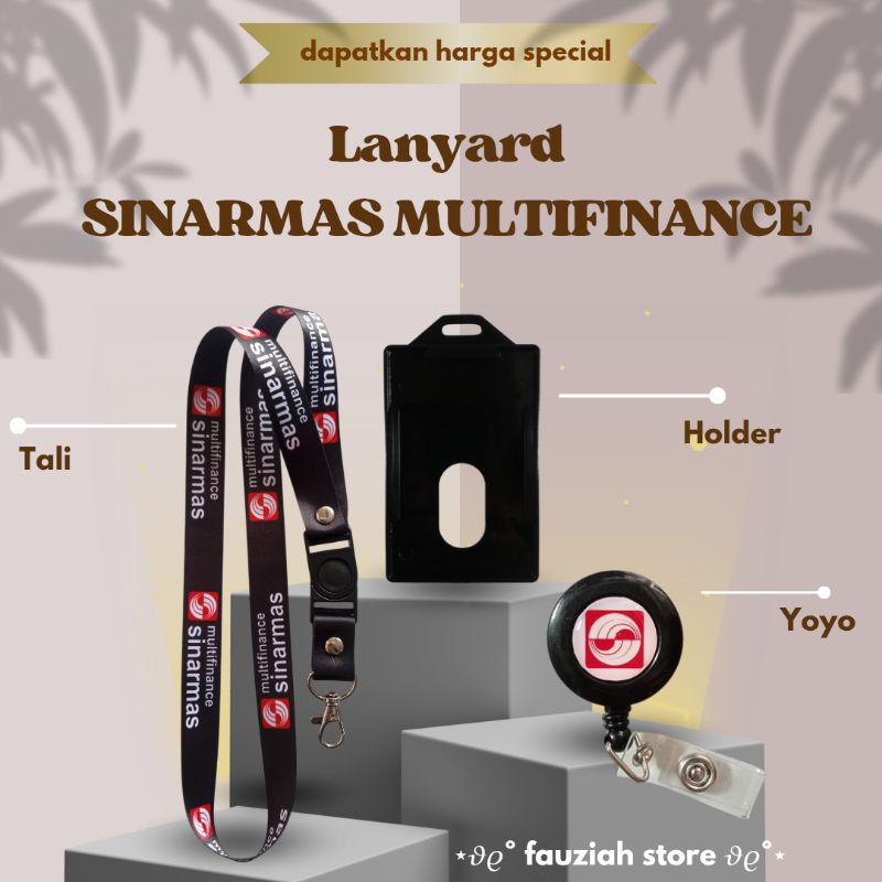 

READY! TALI ID CARD / LANYARD SINARMAS MULTIFINANCE Hitam Termurah!!!