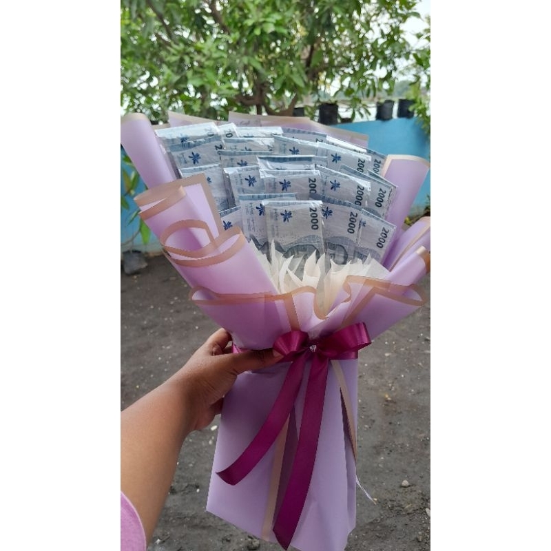

Buket uang 2ribuan 50ribu