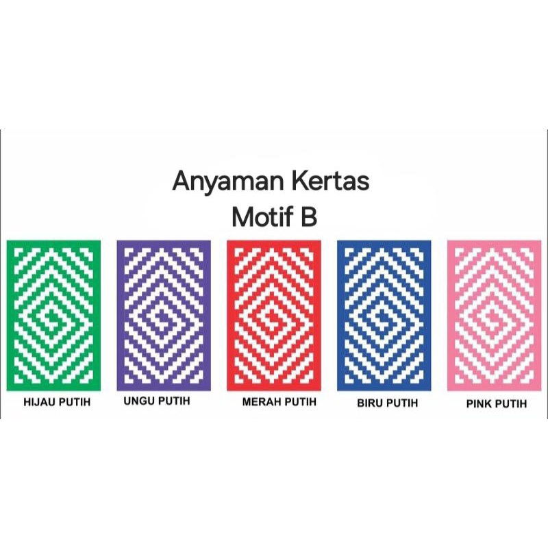 

Murah!!! Anyaman kertas tugas prakarya sekolah