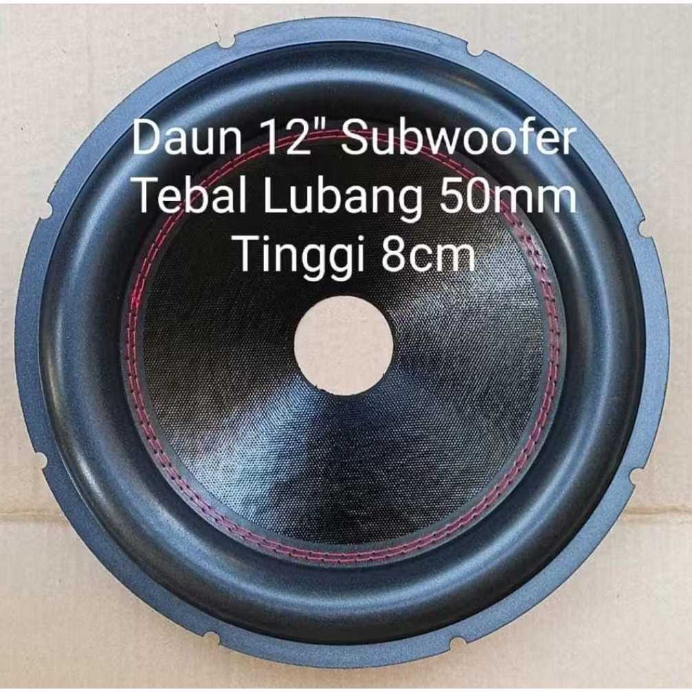 Daun speaker kertas speaker 12inc SUBWOOFER Lubang 50mm