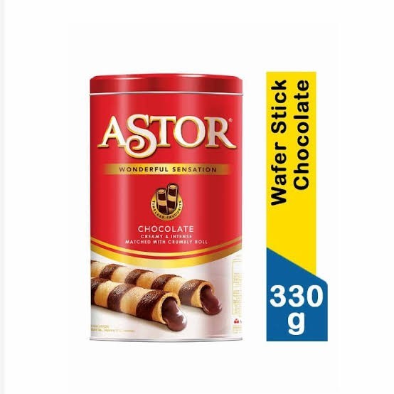 

ASTOR WAFER STICK CHOCOLATE CAN/KALENG 330GR