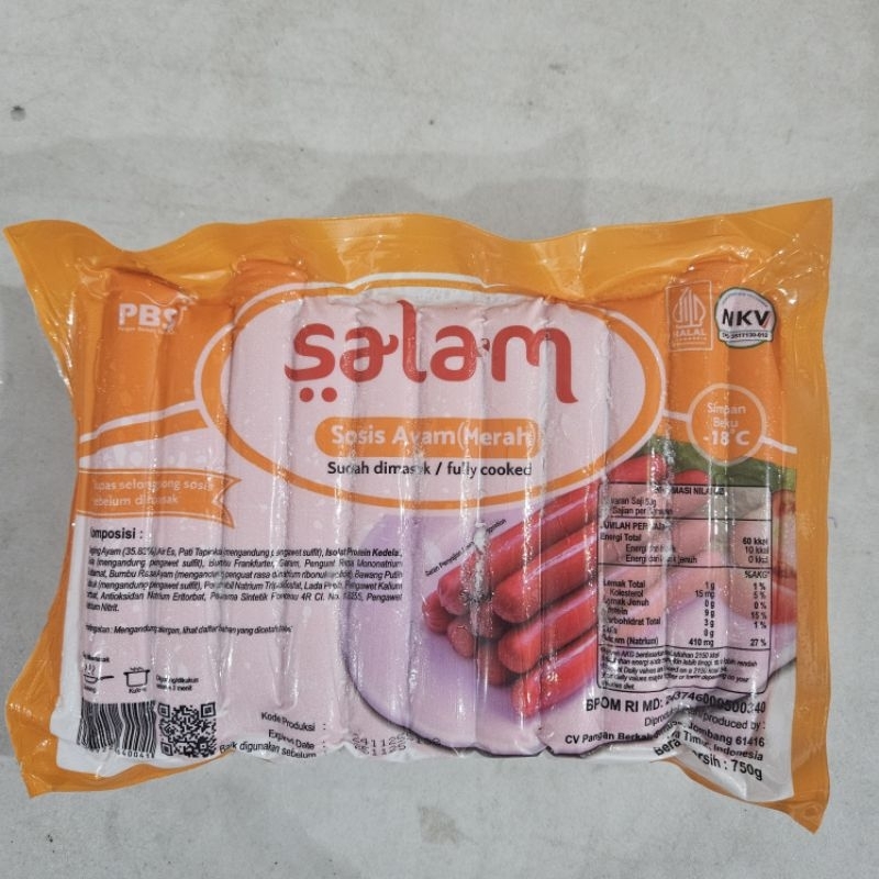 

salam sosis ayam merah 750g isi 30pcs