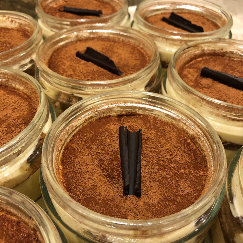 

ORDER BY CHAT “Not-so-Classic” Tiramisu in glass jar