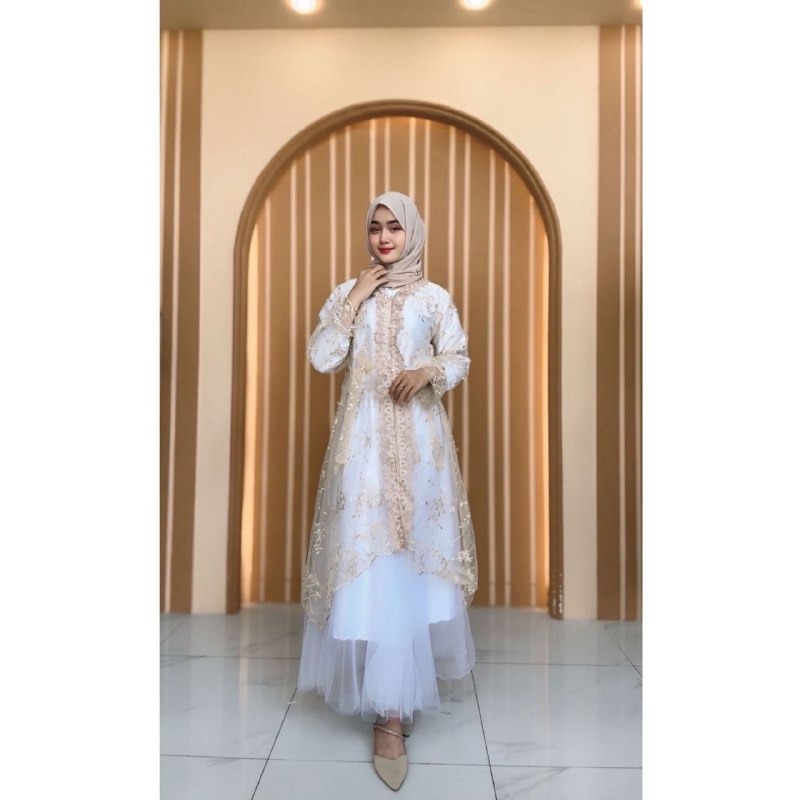 ELBISE - Tazkia Oneset Inner Outer Dan Rok Tutu Fashion Gamis Muslim Pesta