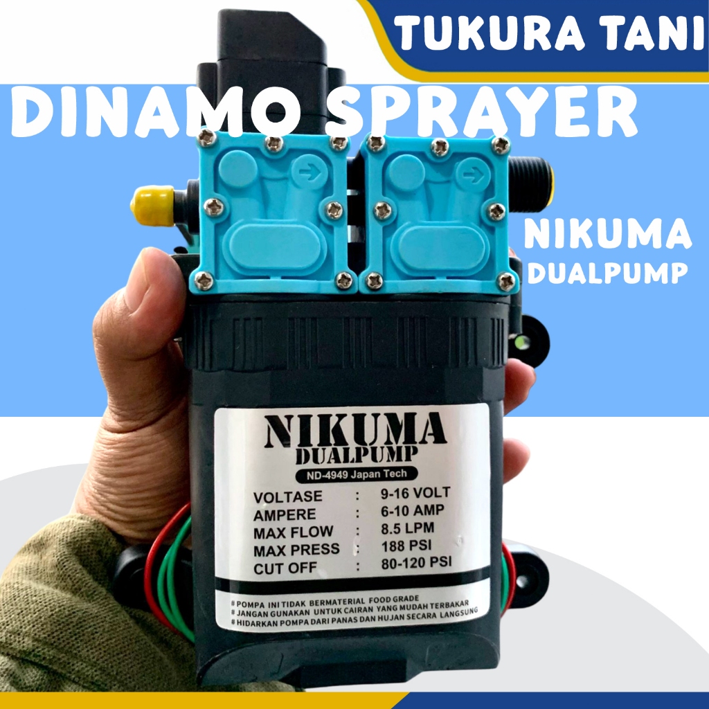 DINAMO POMPA DC DUALPUMP - NIKUMA 180 PSI ORIGINAL