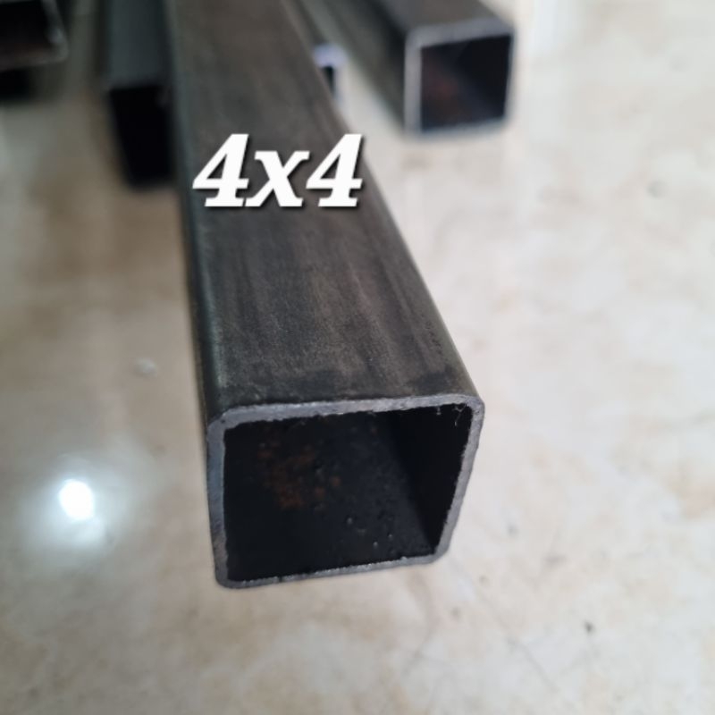 Besi hollow 4x4 tebal 1mm 39x39/hollow 3.9 x 3.9  tebal 1mm besi rak kaki meja