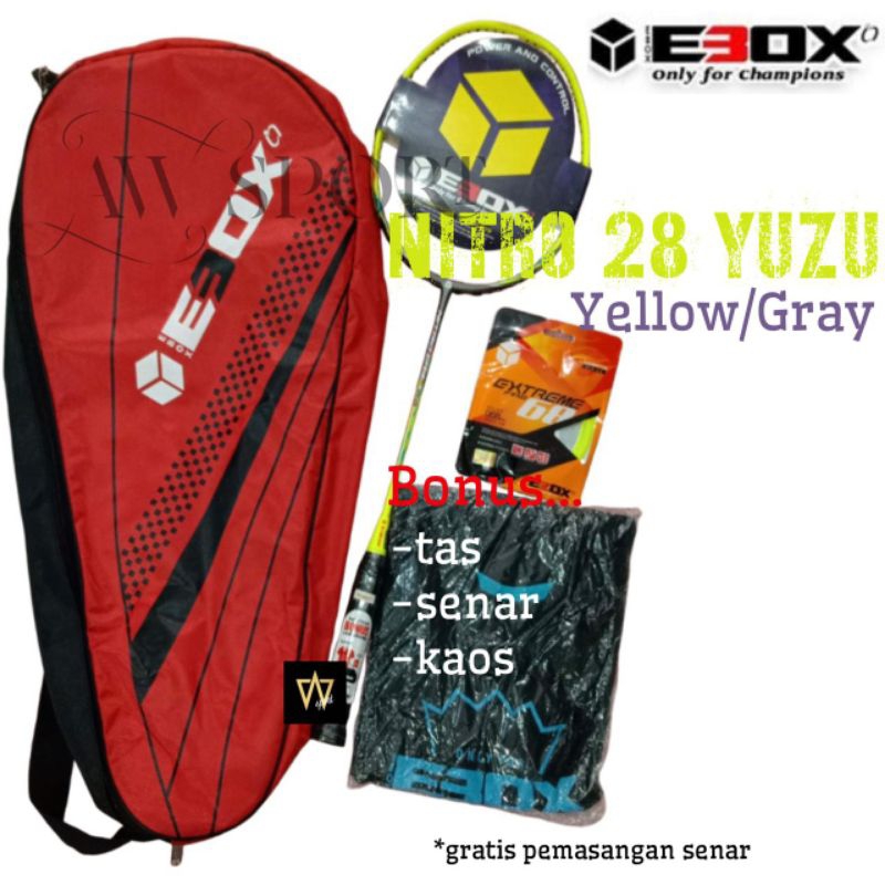 Raket Badminton Ebox Nitro 28 Yuzu / Raket Bulutangkis Ebox Original