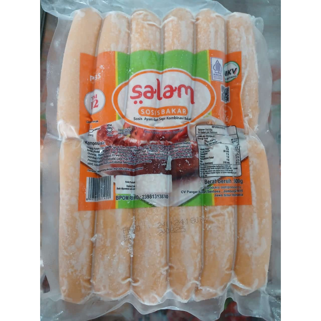 

Salam Sosis Bakar Mini 500 Gram isi 12 pcs