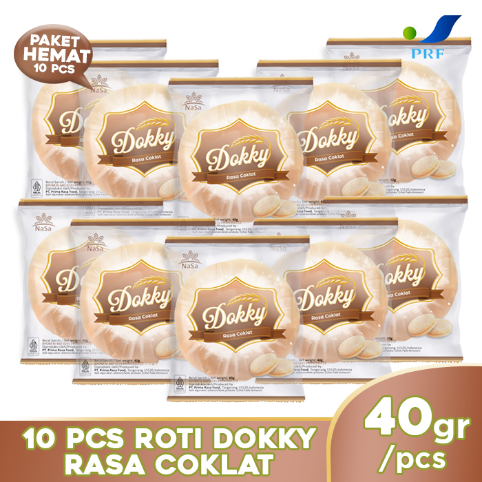 

Prima Rasa Food Roti Dokky - Paket 10 pcs - Rasa Coklat - Roti Panggang Viral - Roti Enak Halal