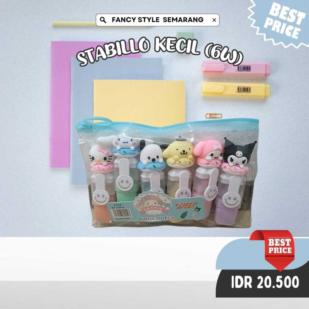 

STABILLO KECIL 6 WARNA SANRIO/DORAEMON/DINO/LOTSO
