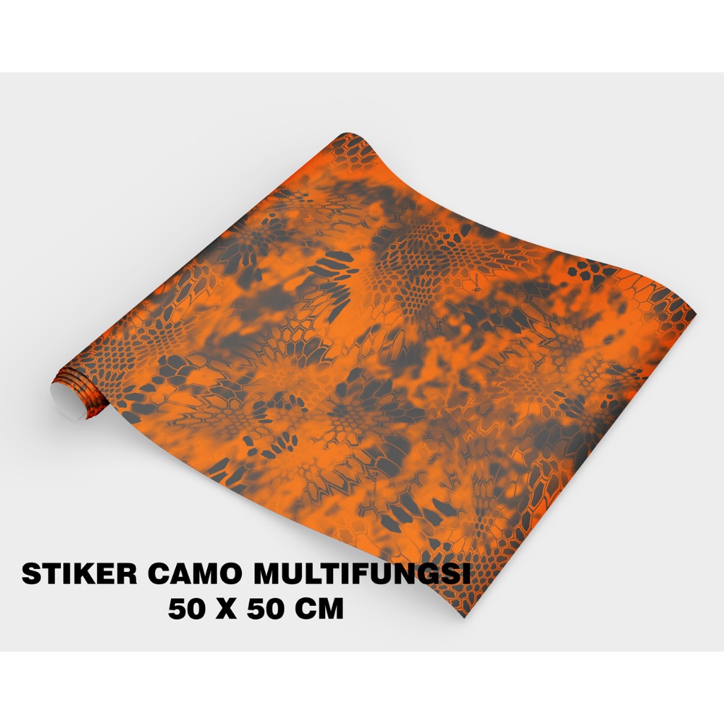 

Stiker Camo snpan angin ukuran 50x50 laminasi Doff